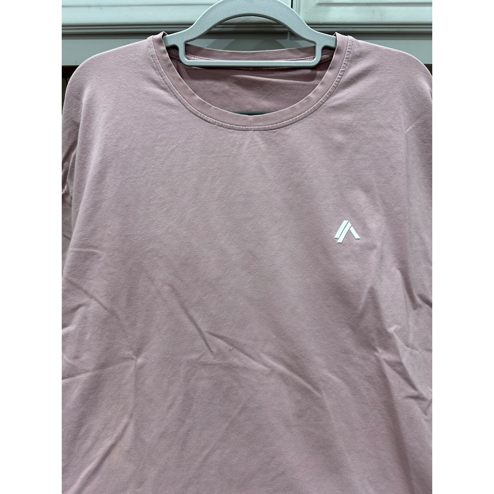 alphalete pink emblem stretchy tee‎ no size